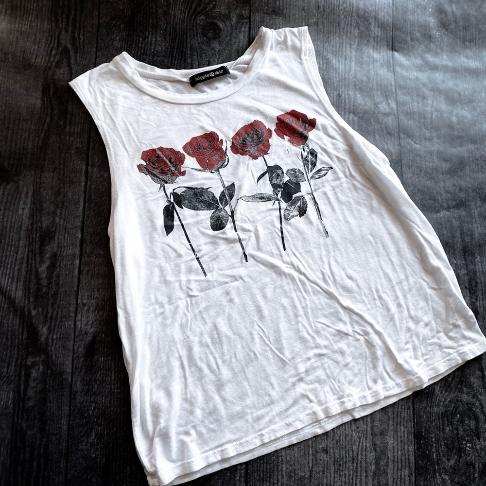 Hippie Chic Roses Tank Top